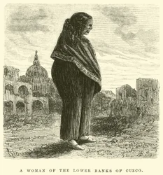 Een vrouw van de lagere rangen van Cuzco